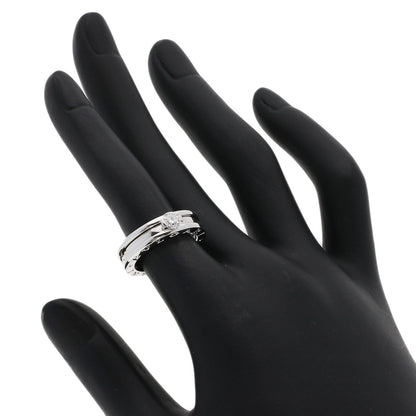 BVLGARI B.zero1 1 band Diamond #49 Ring K18 White Gold Ladies [Used]
