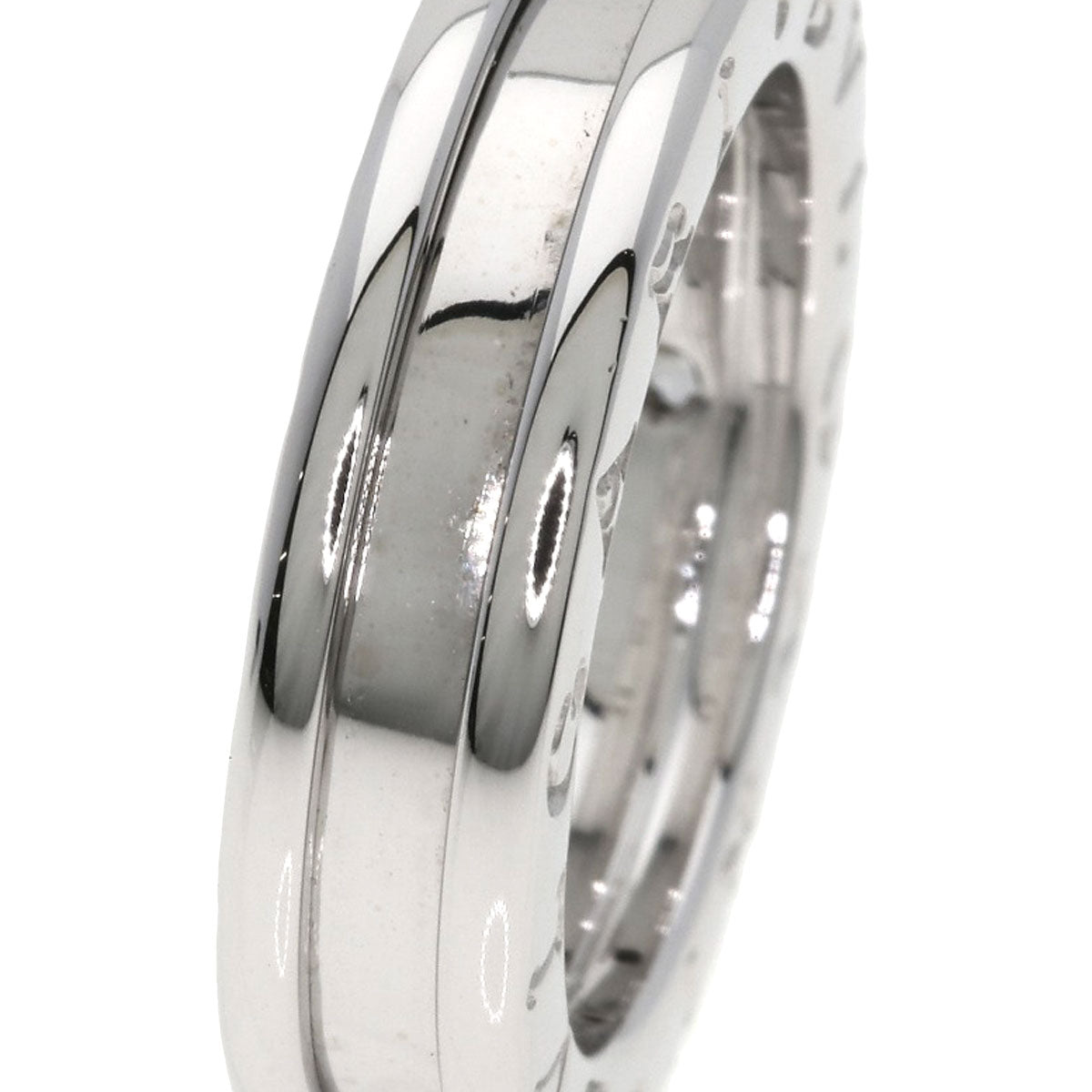 BVLGARI B.zero1 1 band Diamond #49 Ring K18 White Gold Ladies [Used]