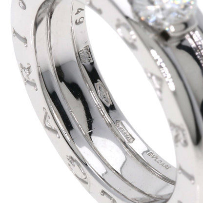 BVLGARI B.zero1 1 band Diamond #49 Ring K18 White Gold Ladies [Used]