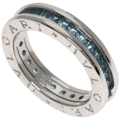 BVLGARI B.zero1 1-band Blue Topaz #52 Ring K18 White Gold Ladies [Used]