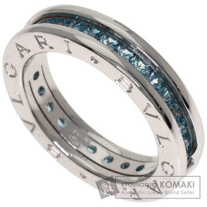 BVLGARI B.zero1 1-band Blue Topaz #52 Ring K18 White Gold Ladies [Used]