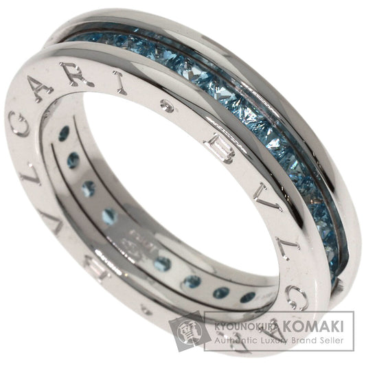BVLGARI B.zero1 1-band Blue Topaz #52 Ring K18 White Gold Ladies [Used]