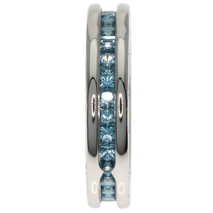 BVLGARI B.zero1 1-band Blue Topaz #52 Ring K18 White Gold Ladies [Used]