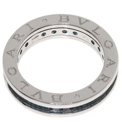 BVLGARI B.zero1 1-band Blue Topaz #52 Ring K18 White Gold Ladies [Used]