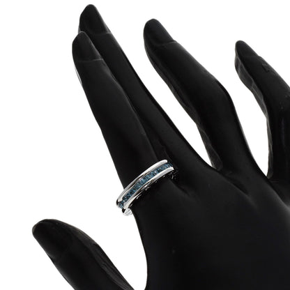 BVLGARI B.zero1 1-band Blue Topaz #52 Ring K18 White Gold Ladies [Used]