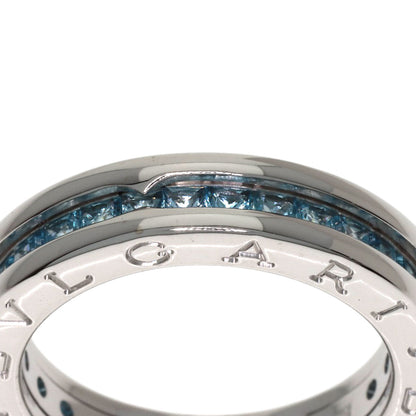 BVLGARI B.zero1 1-band Blue Topaz #52 Ring K18 White Gold Ladies [Used]