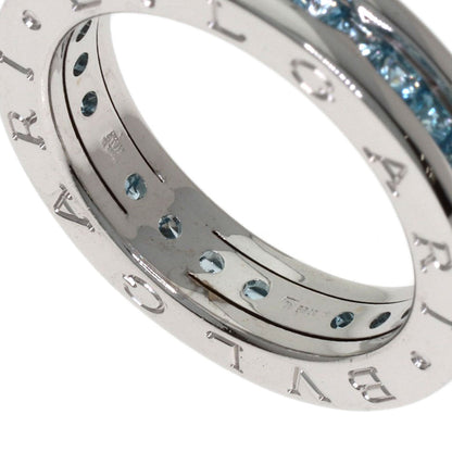 BVLGARI B.zero1 1-band Blue Topaz #52 Ring K18 White Gold Ladies [Used]