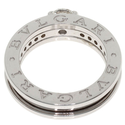 BVLGARI B.zero1 1-band Solitaire Half Diamond #47 Ring K18 White Gold Ladies [Used]