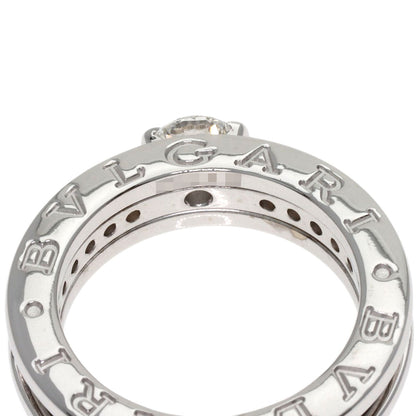BVLGARI B.zero1 1-band Solitaire Half Diamond #47 Ring K18 White Gold Ladies [Used]