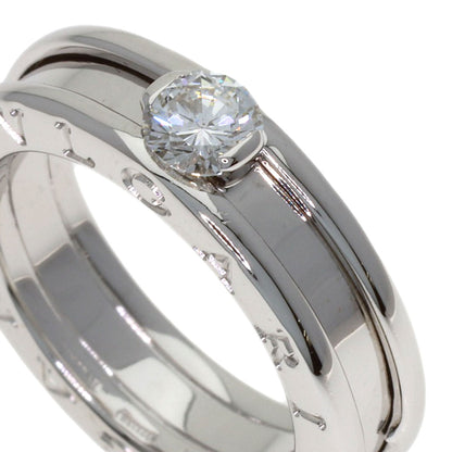BVLGARI B.zero1 1-band Solitaire Diamond #49 Ring K18 White Gold Ladies [Used]