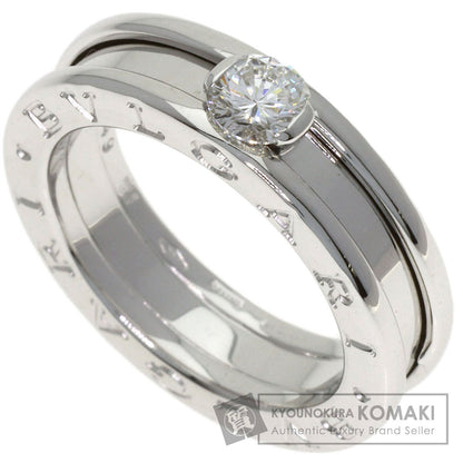 BVLGARI B.zero1 1-band Solitaire Diamond #49 Ring K18 White Gold Ladies [Used]