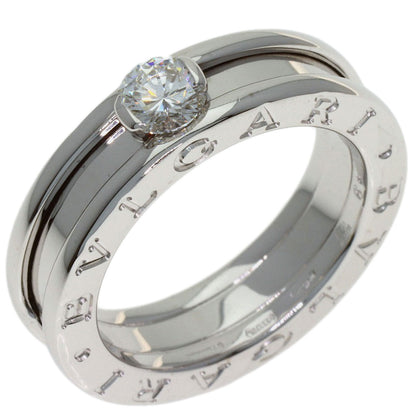 BVLGARI B.zero1 1-band Solitaire Diamond #49 Ring K18 White Gold Ladies [Used]