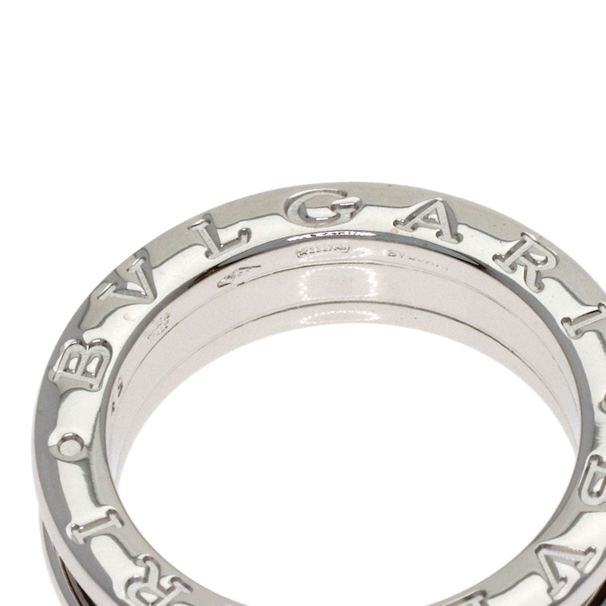 BVLGARI B.zero1 1-band Solitaire Diamond #49 Ring K18 White Gold Ladies [Used]