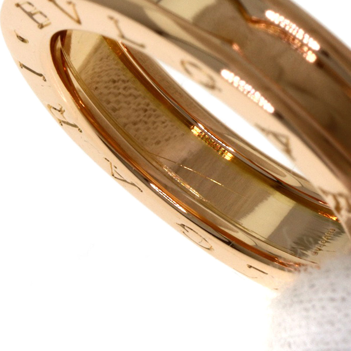 BVLGARI B.zero1 1 band #51 Ring K18 Pink Gold Ladies [Used]