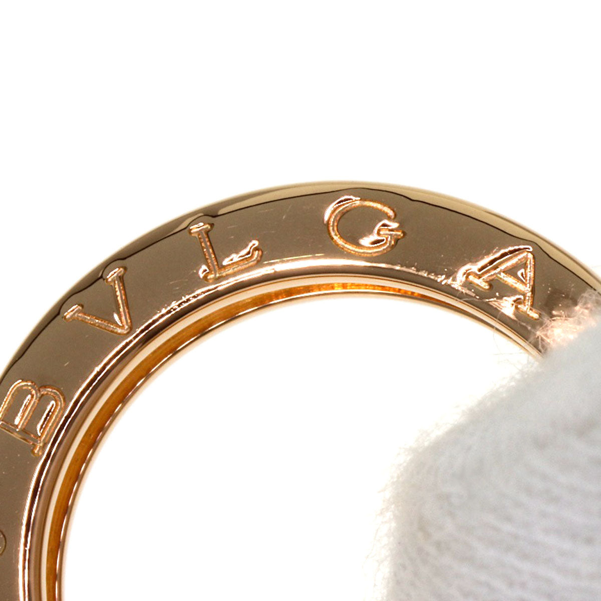 BVLGARI B.zero1 1 band #51 Ring K18 Pink Gold Ladies [Used]