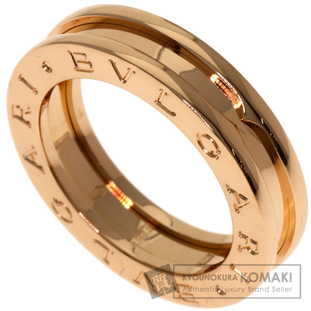 BVLGARI B.zero1 1 band #50 Ring K18 Pink Gold Ladies [Used]