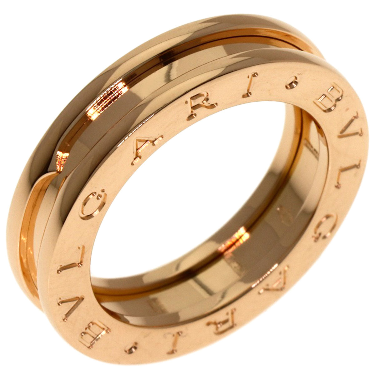BVLGARI B.zero1 1 band #50 Ring K18 Pink Gold Ladies [Used]