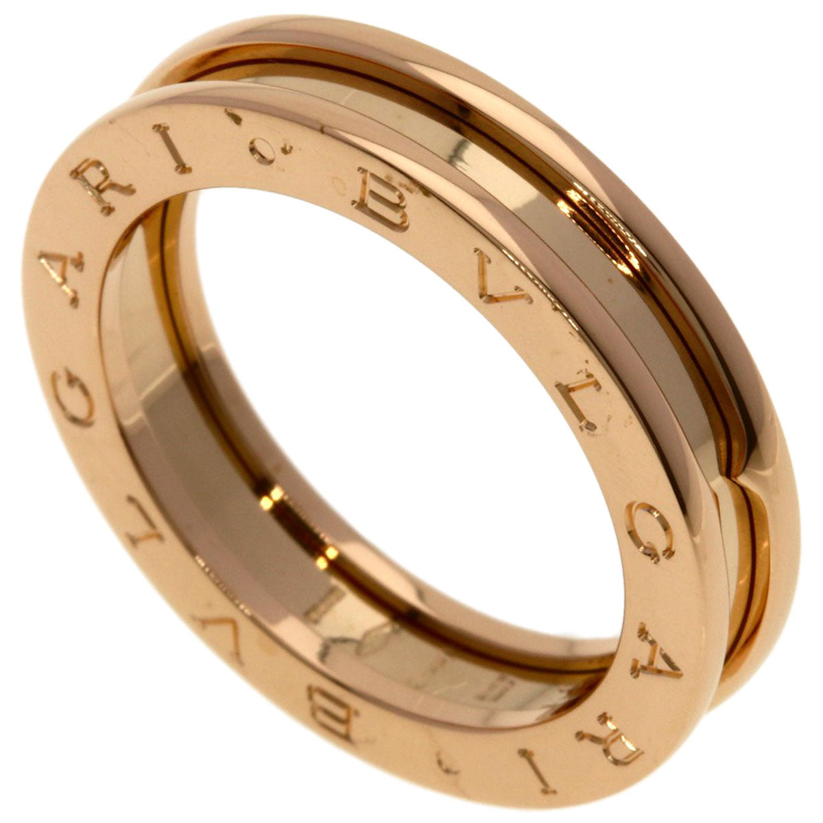 BVLGARI B.zero1 1 Band #58 Ring K18 Pink Gold Ladies [Used]