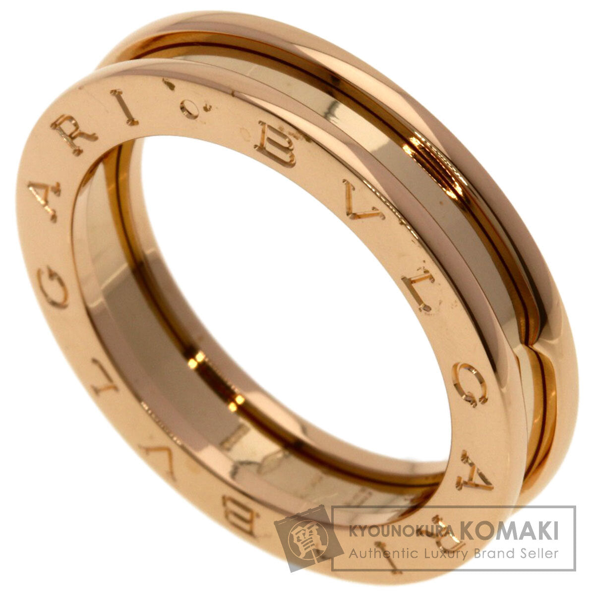 BVLGARI B.zero1 1 Band #58 Ring K18 Pink Gold Ladies [Used]