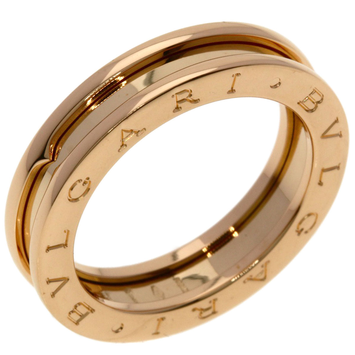 BVLGARI B.zero1 1 Band #58 Ring K18 Pink Gold Ladies [Used]