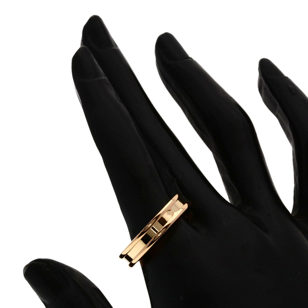 BVLGARI B.zero1 1 Band #58 Ring K18 Pink Gold Ladies [Used]