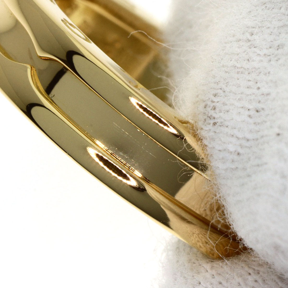 BVLGARI B.zero1 1 band #55 Ring K18 Yellow Gold Ladies [Used]
