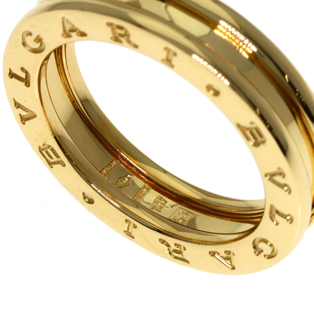 BVLGARI B.zero1 1 band #53 Ring K18 Yellow Gold Ladies [Used]