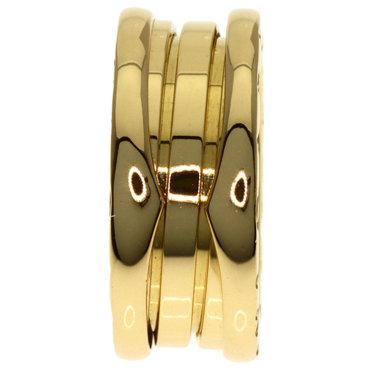 BVLGARI B.zero1 2 Band #49 Ring K18 Yellow Gold Ladies [Used]