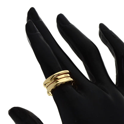 BVLGARI B.zero1 2 Band #49 Ring K18 Yellow Gold Ladies [Used]
