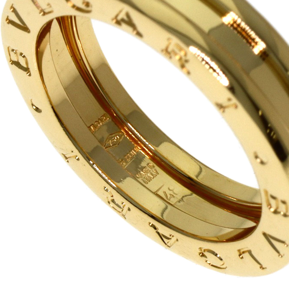BVLGARI B.zero1 1 band #48 Ring K18 Yellow Gold Ladies [Used]