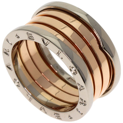 BVLGARI B.zero1 4 band #55 Ring K18 White Gold 18K Pink GoldLadies [Used]