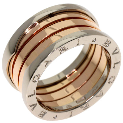 BVLGARI B.zero1 4 band #55 Ring K18 White Gold 18K Pink GoldLadies [Used]