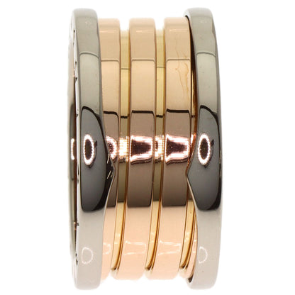 BVLGARI B.zero1 4 band #55 Ring K18 White Gold 18K Pink GoldLadies [Used]