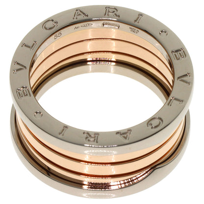 BVLGARI B.zero1 4 band #55 Ring K18 White Gold 18K Pink GoldLadies [Used]