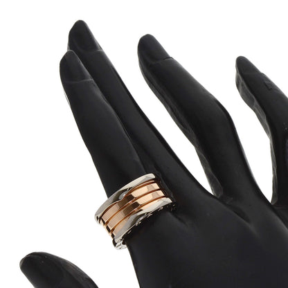 BVLGARI B.zero1 4 band #55 Ring K18 White Gold 18K Pink GoldLadies [Used]