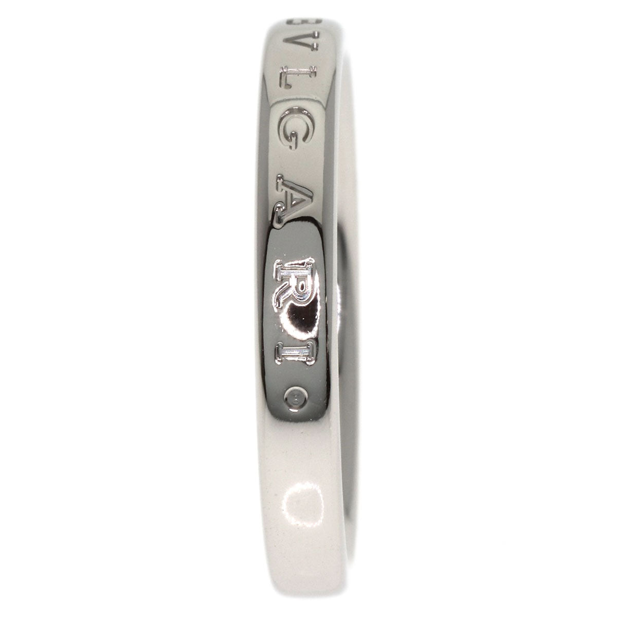 BVLGARI Feddy Logo #59 Ring Platinum PT950 Ladies [Used]