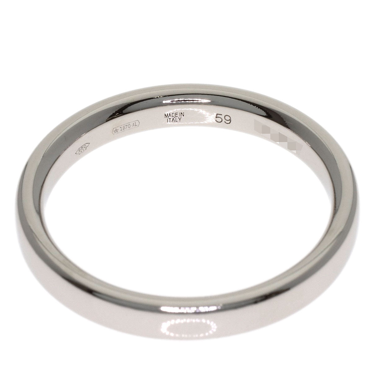 BVLGARI Feddy Logo #59 Ring Platinum PT950 Ladies [Used]