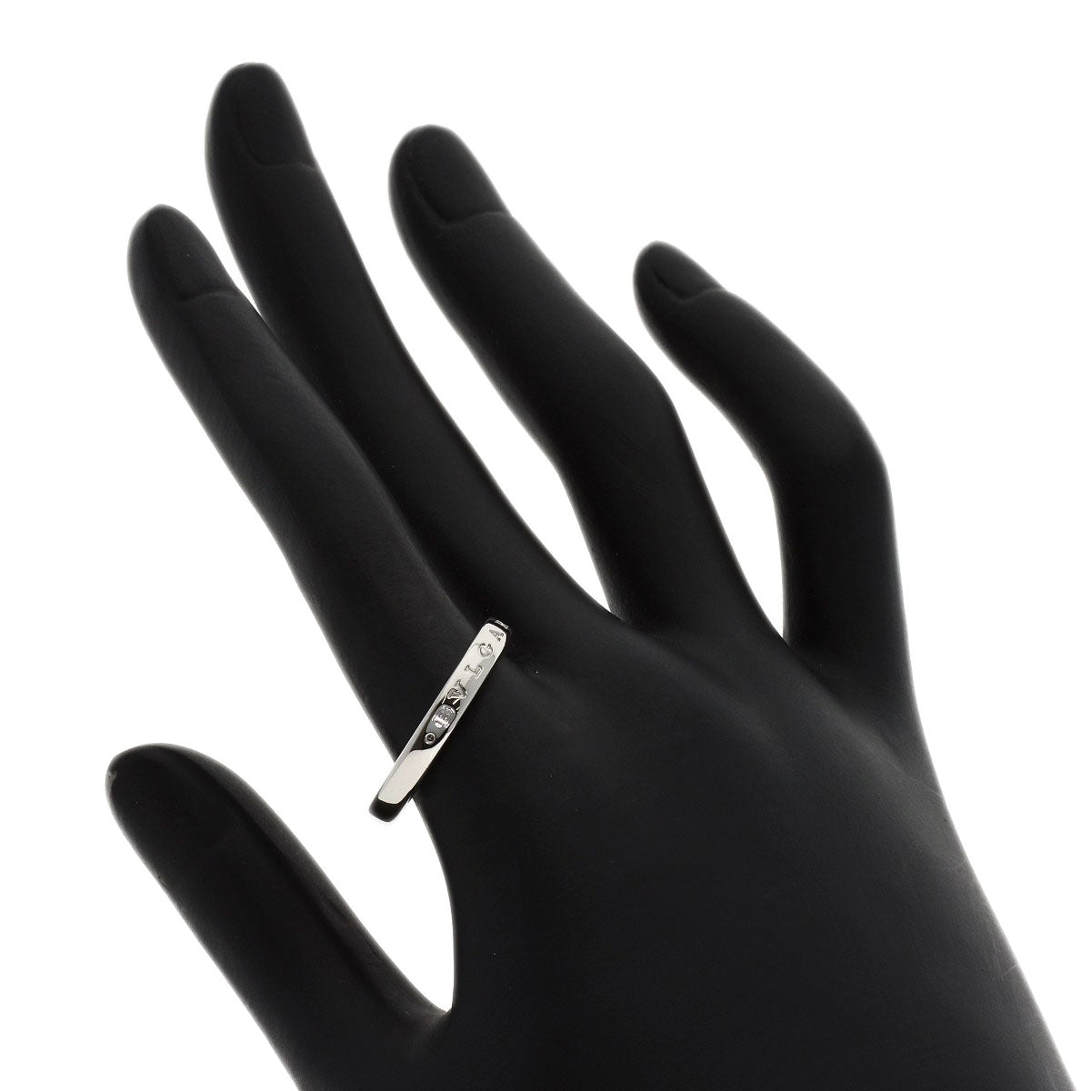 BVLGARI Feddy Logo #59 Ring Platinum PT950 Ladies [Used]