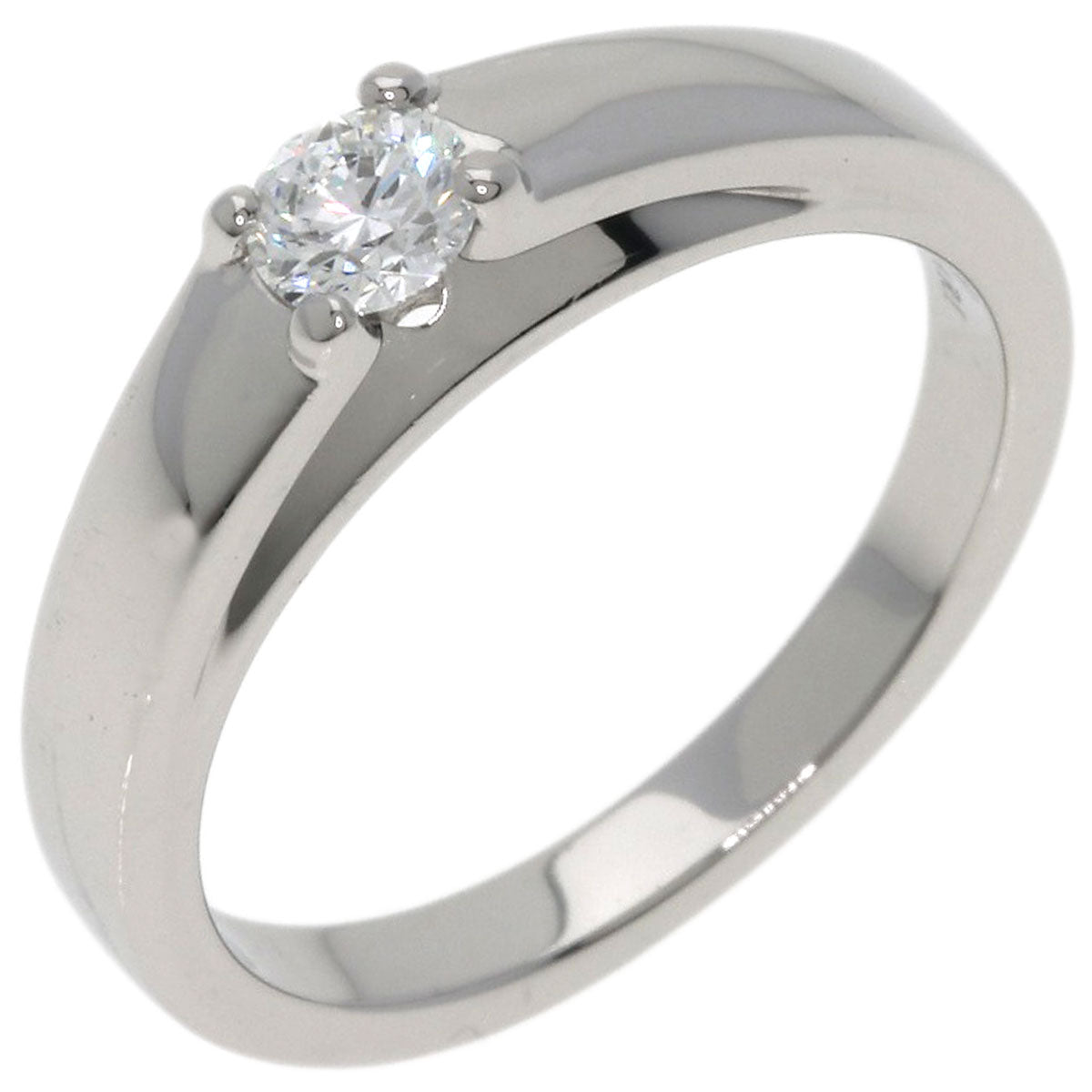 BVLGARI Marry Me Solitaire Diamond E-IF-EX Ring Platinum PT950 Ladies [Used]