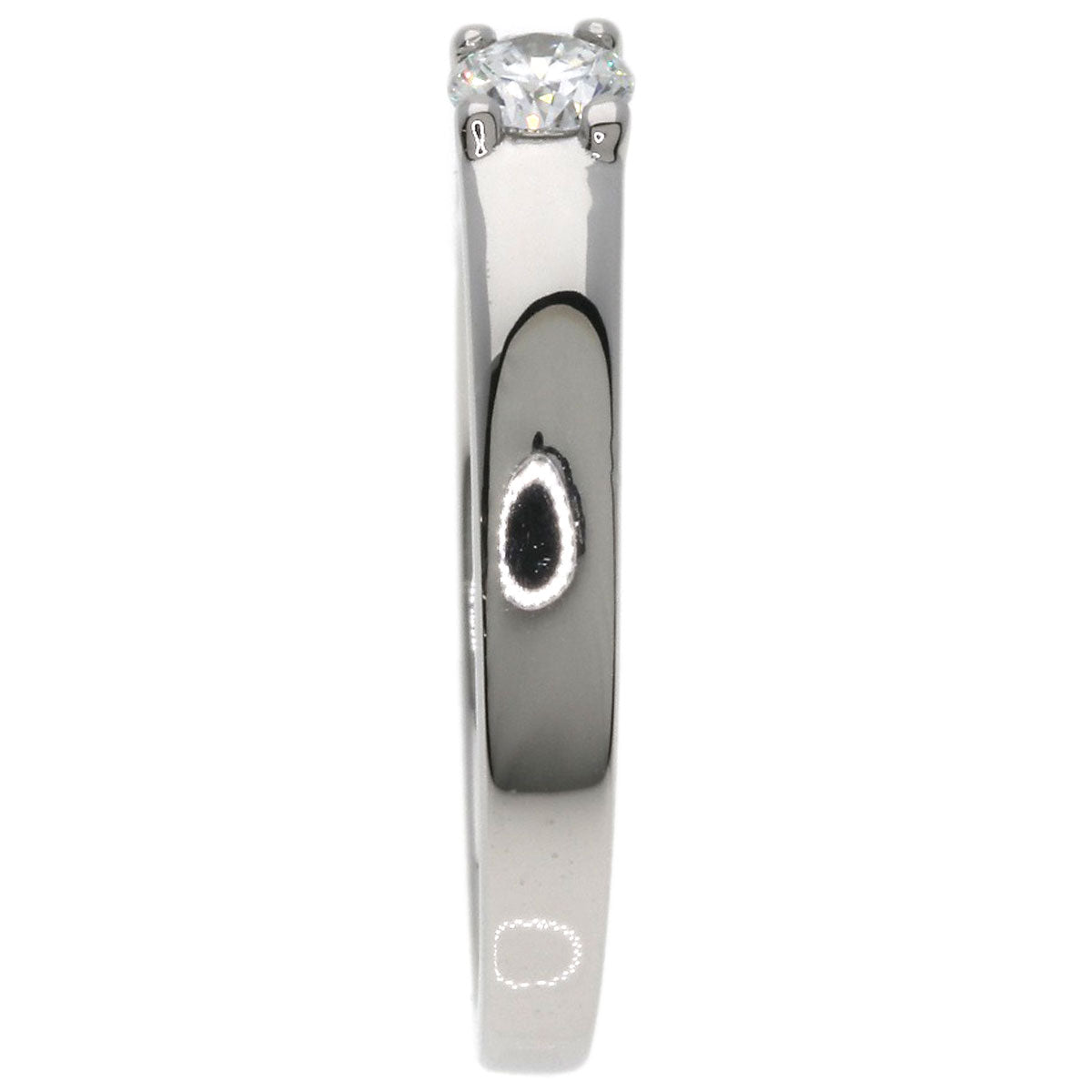 BVLGARI Marry Me Solitaire Diamond E-IF-EX Ring Platinum PT950 Ladies [Used]