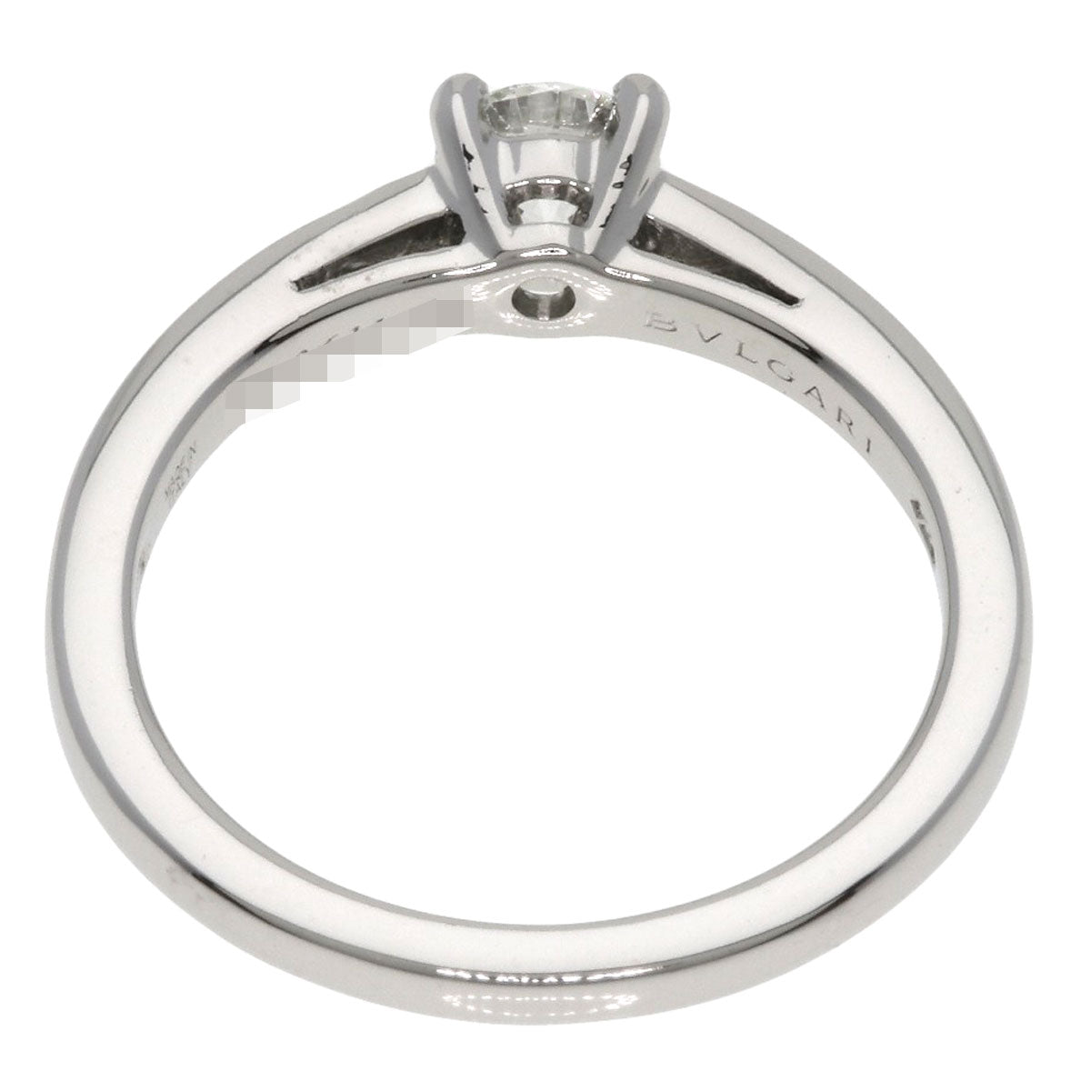 BVLGARI Griff Solitaire Diamond G-VS2-EX Ring Platinum PT950 Ladies [Used]