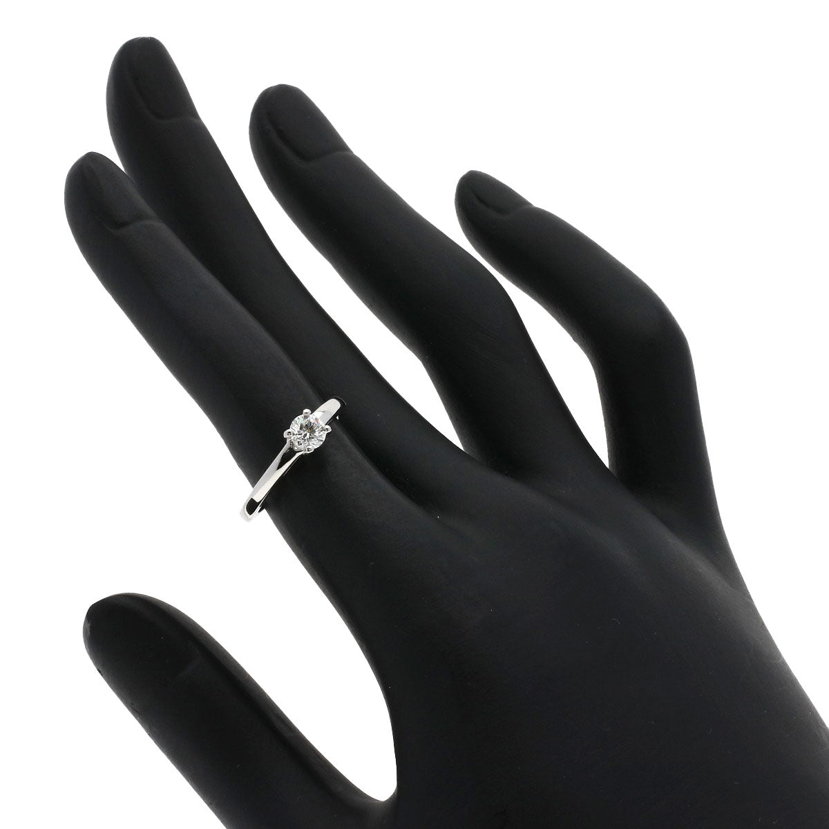 BVLGARI Griff Solitaire Diamond G-VS2-EX Ring Platinum PT950 Ladies [Used]