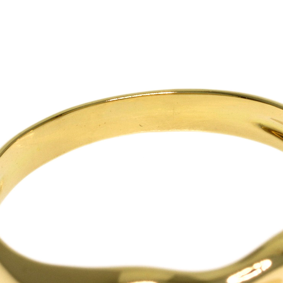 TIFFANY&Co. Open heart Ring K18 Yellow Gold Ladies [Used]