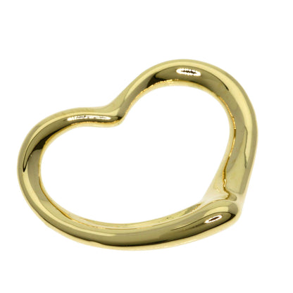 TIFFANY&Co. Open heart Pendant top K18 Yellow Gold Ladies [Used]