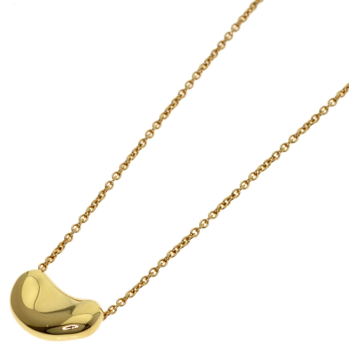TIFFANY&Co. Bean Necklace K18 Yellow Gold Ladies [Used]