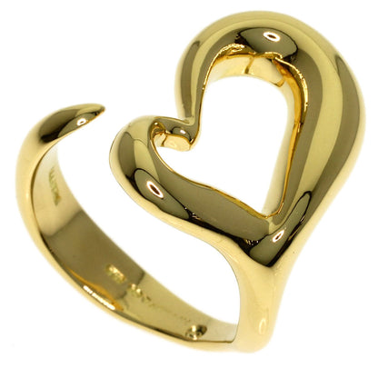 TIFFANY&Co. Open heart Ring K18 Yellow Gold Ladies [Used]