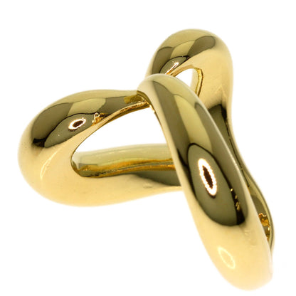 TIFFANY&Co. Open heart Ring K18 Yellow Gold Ladies [Used]