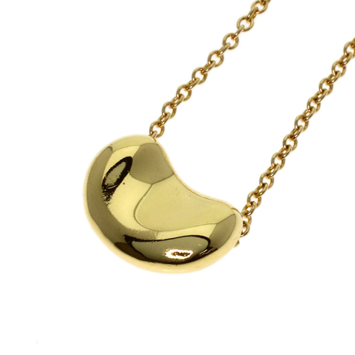 TIFFANY&Co. Bean Necklace K18 Yellow Gold Ladies [Used]