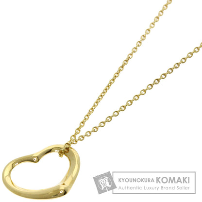 TIFFANY&Co. Open heart Necklace K18 Yellow Gold Ladies [Used]