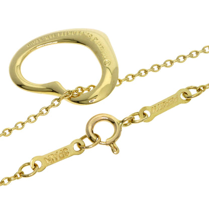 TIFFANY&Co. Open heart Necklace K18 Yellow Gold Ladies [Used]